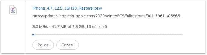download iOS 12.5 ipsw firmware
